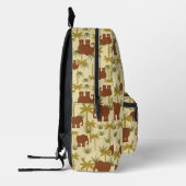 Elefanten und Palmen in Camouflage Bedruckter Rucksack (Links)
