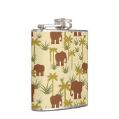 Elefanten und Palmen in der Tarnung Flachmann (Rechts)