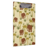 Elefanten und Palmen in der Tarnung Klemmbrett (Rechts)