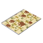 Elefanten und Palmen in der Tarnung Notizblock (Linke Seite)