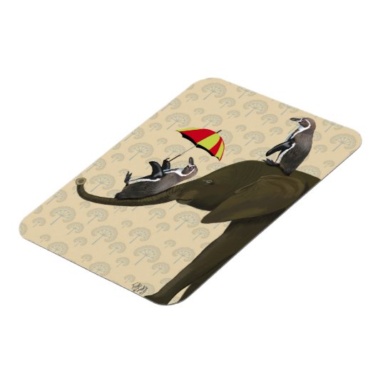 Elefanten und Pinguine Magnet (Linke Seite)