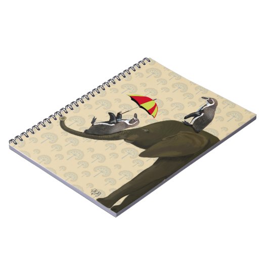 Elefanten und Pinguine Notizblock (Linke Seite)