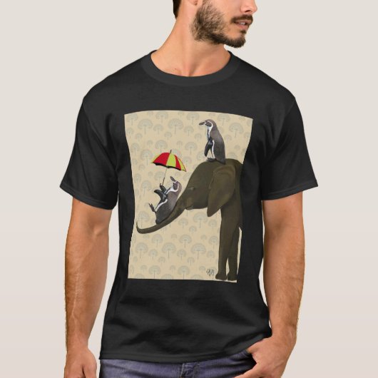 Elefanten und Pinguine T-Shirt (Vorderseite)