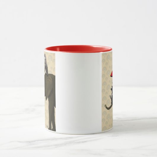 Elefanten und Pinguine Tasse (Zentrum)