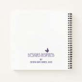 Elefanten und Schmetterlinge Notizblock (Rückseite)