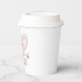 Elefanten- und Schmetterlingspapierkästen Pappbecher (Links)