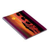 Elefanten-und-Sunset- Notizblock (Rechte Seite)