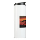 Elefanten-und-Sunset- Thermosbecher (Nach links gedreht)
