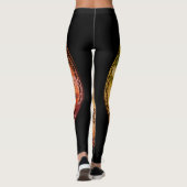 Elefanten und Zebra Walking Wild Leggings (Rückseite)
