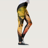 Elefanten und Zebra Walking Wild Leggings (Rechts)