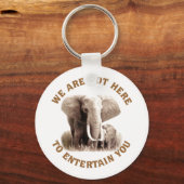 Elefanten verdienen Respekt Schlüsselanhänger (Vorderseite)