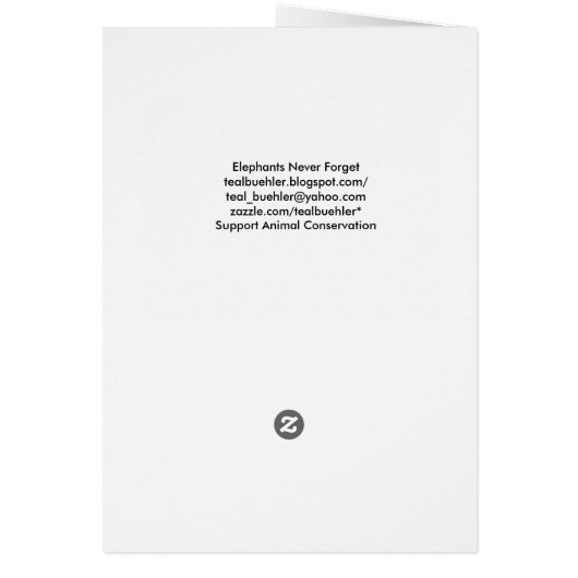 Elefanten vergessen nie (Hinten)