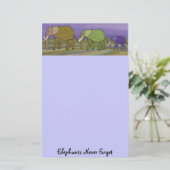 Elefanten vergessen nie briefpapier (Stehend Vorderseite)