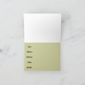 Elefanten vergessen nie Save the Date Karte (Innenseite)