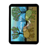 Elefanten Vermisst Magnet (Vertikal)