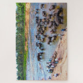 Elefanten von Sri Lanka. Jigsaw Puzzle (Vertikal)