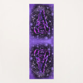 Elefanten Yoga Mat Walking bei Lila Sternen Nigh Yogamatte (Vorderseite)