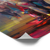 Elefanten-Zirkuskunstbilderposter Poster (Ecke)