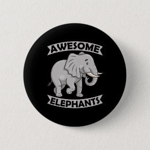Elefanten Zoo Zirkus Spaß Elefant Konservativ Button