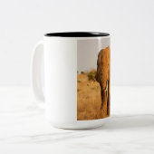 Elefanten Zweifarbige Tasse (Vorderseite Links)