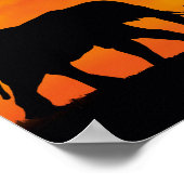 Elefantenafrikaner Poster (Ecke)