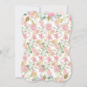 Elefantenantrieb mit Babydusche Einladung (Rückseite)