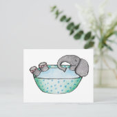 Elefantenbad Postkarte (Stehend Vorderseite)