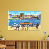 Elefantenbahn und Bundesstaatliche Bldg, CA World Leinwanddruck (Insitu (Wohnzimmer))