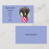 Elefantenbalancierung Visitenkarte (Vorne/Hinten)