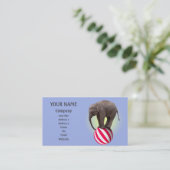 Elefantenbalancierung Visitenkarte (Stehend Vorderseite)