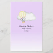 Elefantenballon in Ihrem Lila Babyspiel (Rückseite)