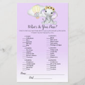 Elefantenballon in Ihrem Lila Babyspiel (Vorderseite)