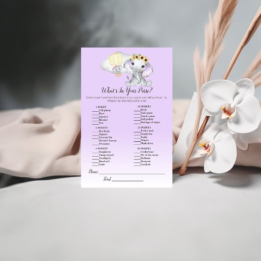 Elefantenballon in Ihrem Lila Babyspiel