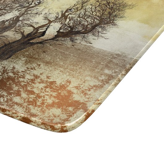 Elefantenbaum Abstrakt Schneidebrett (Ecke)