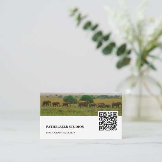 Elefantenberg | Naturfotografie | Visitenkarte (Stehend Vorderseite)