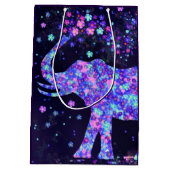 Elefantenbeutel für Blume Mittlere Geschenktüte (Rückseite)