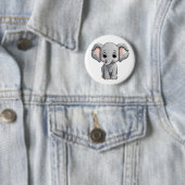Elefantenbild des Cartoon Button (Beispiel)