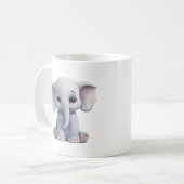Elefantenbild des Cartoon Kaffeetasse (Vorderseite Links)