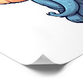 Elefantenbild des Cartoon Poster (Ecke)