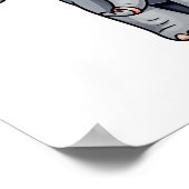 Elefantenbild des Cartoon Poster (Ecke)