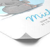 Elefantenblasen nennen Kinderzimmer-Wandkunst Poster (Ecke)