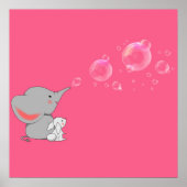 Elefantenblasen Poster (Vorne)