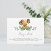 Elefantenbuch für Baby-Beilage Begleitkarte (Stehend Vorderseite)