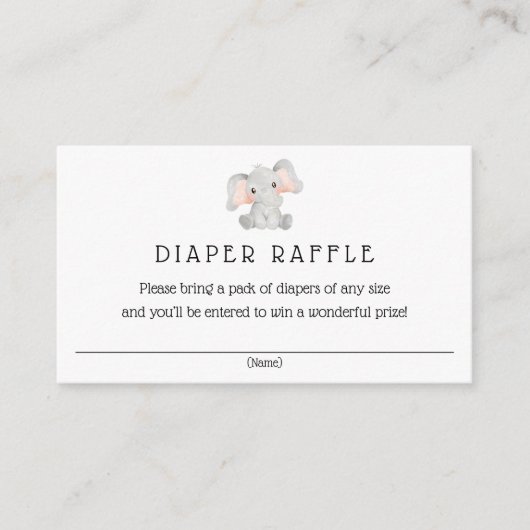 Elefantenbücher für Babysteckkarte Begleitkarte (Vorderseite)