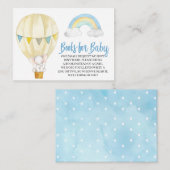 Elefantenbücher für Babyverpackungskarte Begleitkarte (Vorne/Hinten)