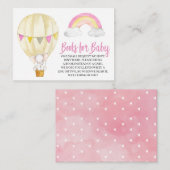 Elefantenbücher für Babyverpackungskarte Begleitkarte (Vorne/Hinten)