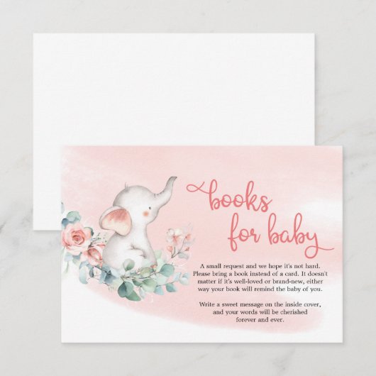 Elefantenbulle Begleitkarte (Vorne/Hinten)