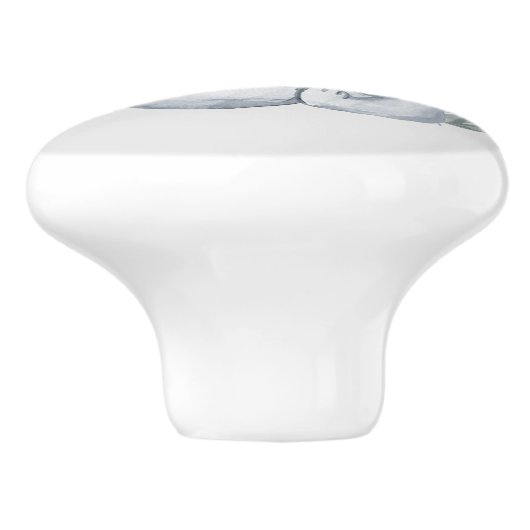 Elefantendekor für niedliche Babys Keramikknauf (Seitenansicht)