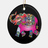 Elefantendekoration Keramik Ornament (Links)