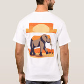 Elefantendesign 3 T-Shirt (Rückseite)